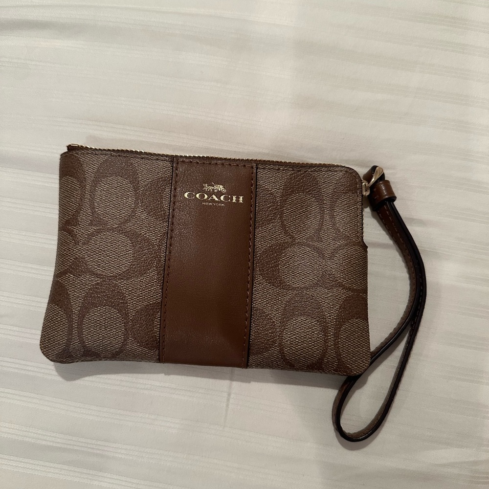 Coach zip wristlet!